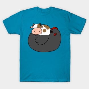 Little Cow and Black Chicken T-Shirt